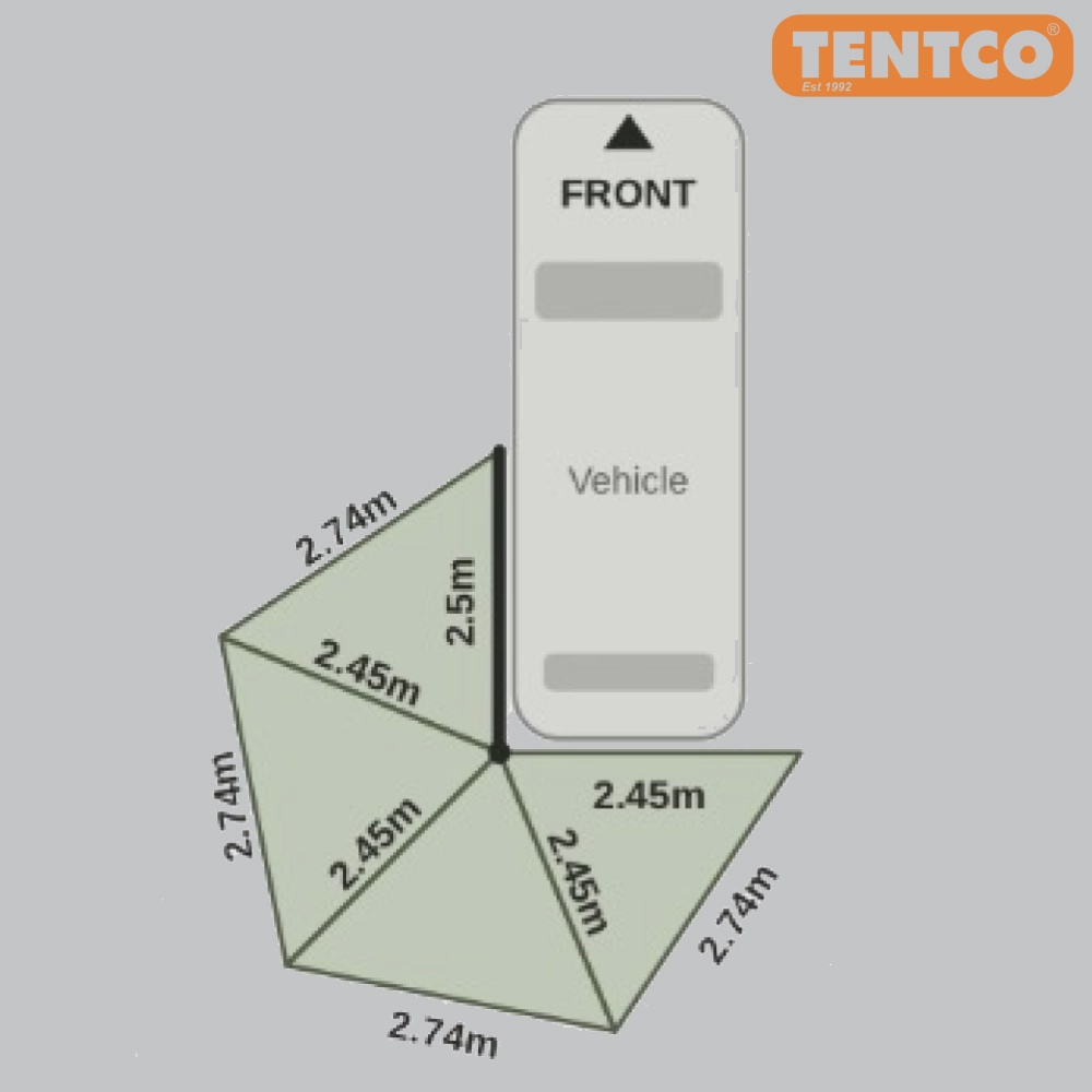 Awning 270° Standard Free Standing (2.5m) - Image 4